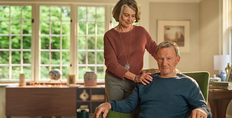 Patient and wife. Actor portrayal